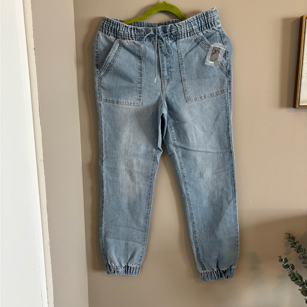 Light Blue Denim Joggers